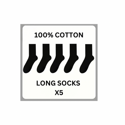 100% Cotton Socks (5pairs)